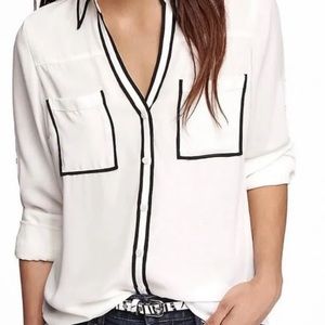 Black & White Portofino Blouse